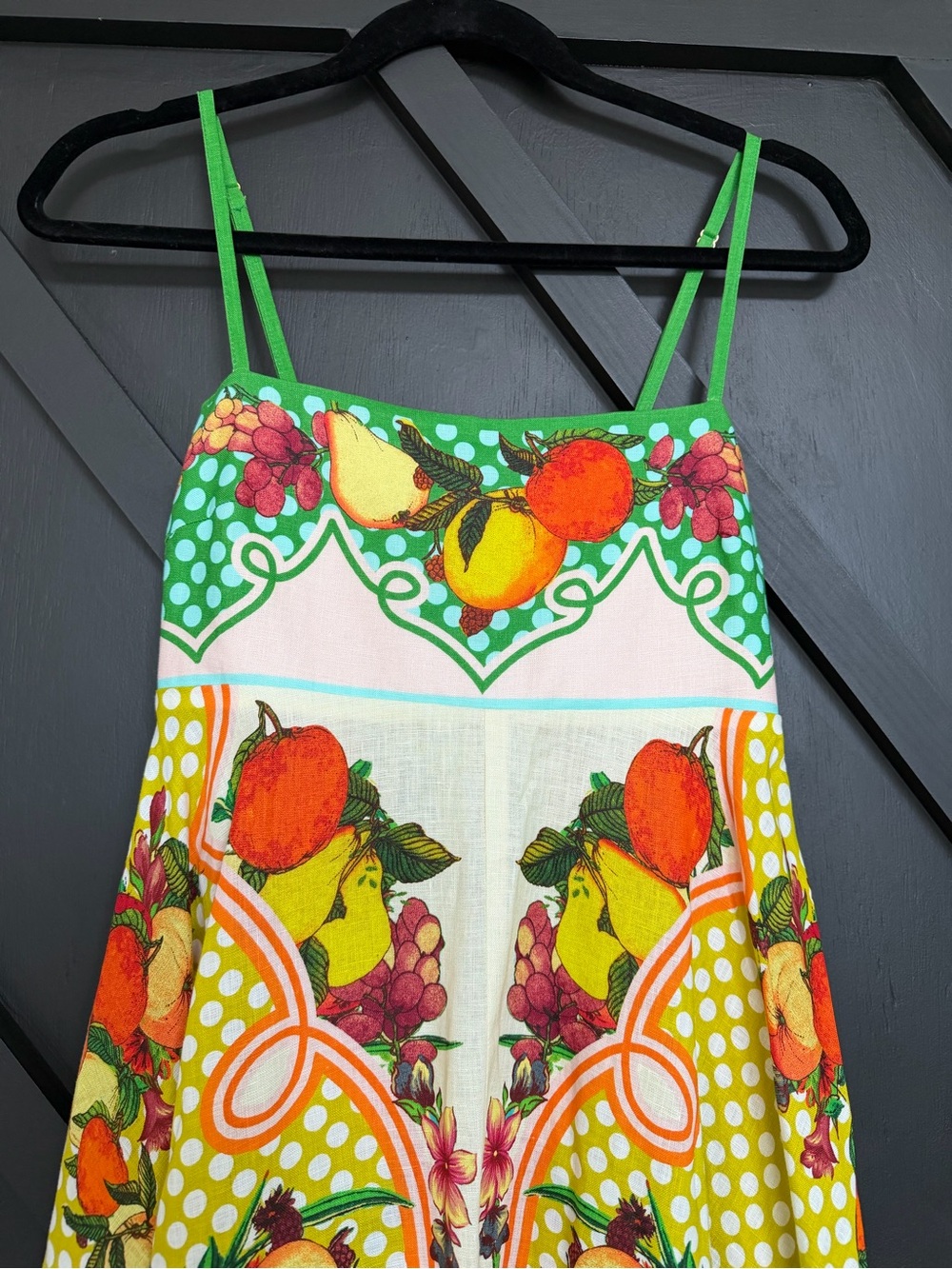 ALEMAIS Lemonis Sundress in Multi Fruit Print, Size US 6 - Picture 7 of 16